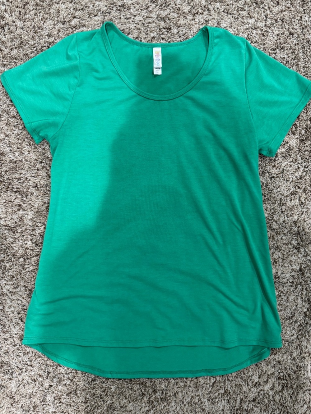 LuLaRoe women's short sleeve green shirt size medium